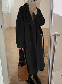 Mabel Turn Back Cuff Double Breasted Midi Length Coat