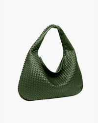 Gemma Large Woven Slouch Single Handle Shoulder Hobo Bag