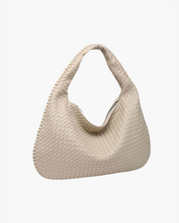 Gemma Large Woven Slouch Single Handle Shoulder Hobo Bag