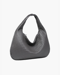 Gemma Large Woven Slouch Single Handle Shoulder Hobo Bag
