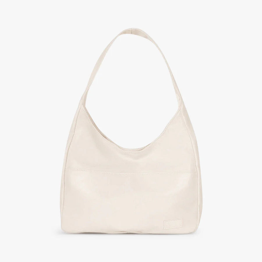Charlotte Soft Sided Short Strap Underarm Shoulder Bag - White