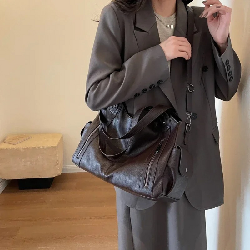 Grace Slouchy Zip Detail Everyday Shoulder Bag