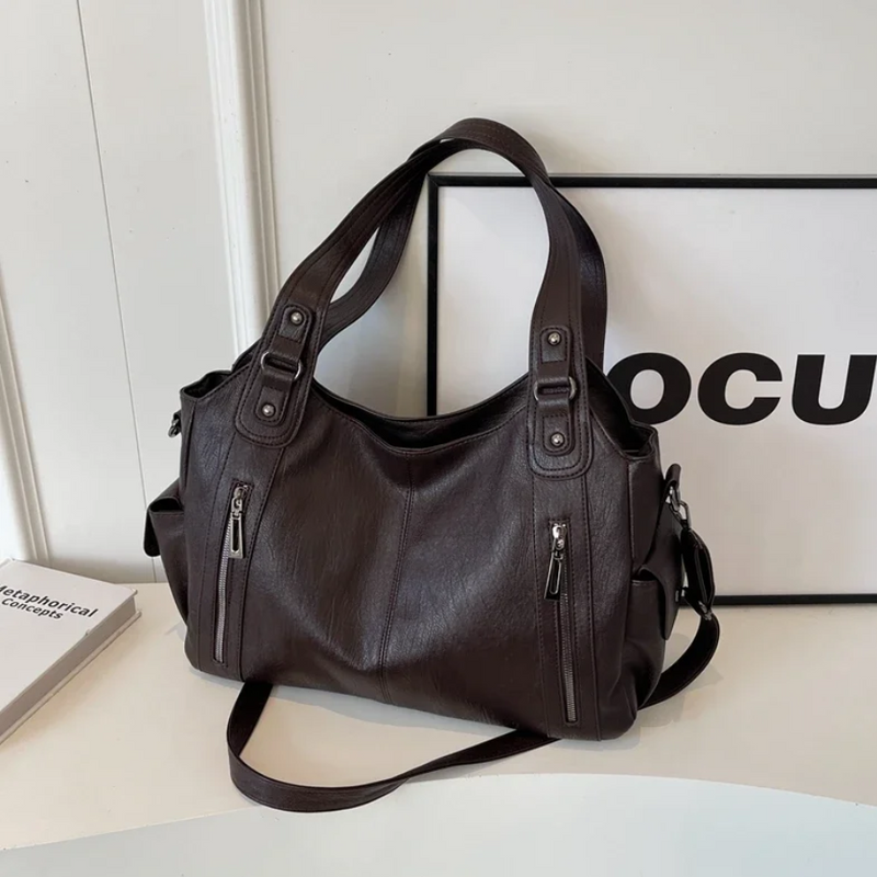 Grace Slouchy Zip Detail Everyday Shoulder Bag