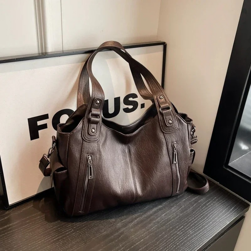 Grace Slouchy Zip Detail Everyday Shoulder Bag