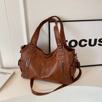 Grace Slouchy Zip Detail Everyday Shoulder Bag