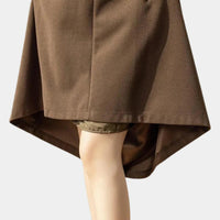 Irene Deep Pleat High Waist Full Sweep Long Maxi Skirt