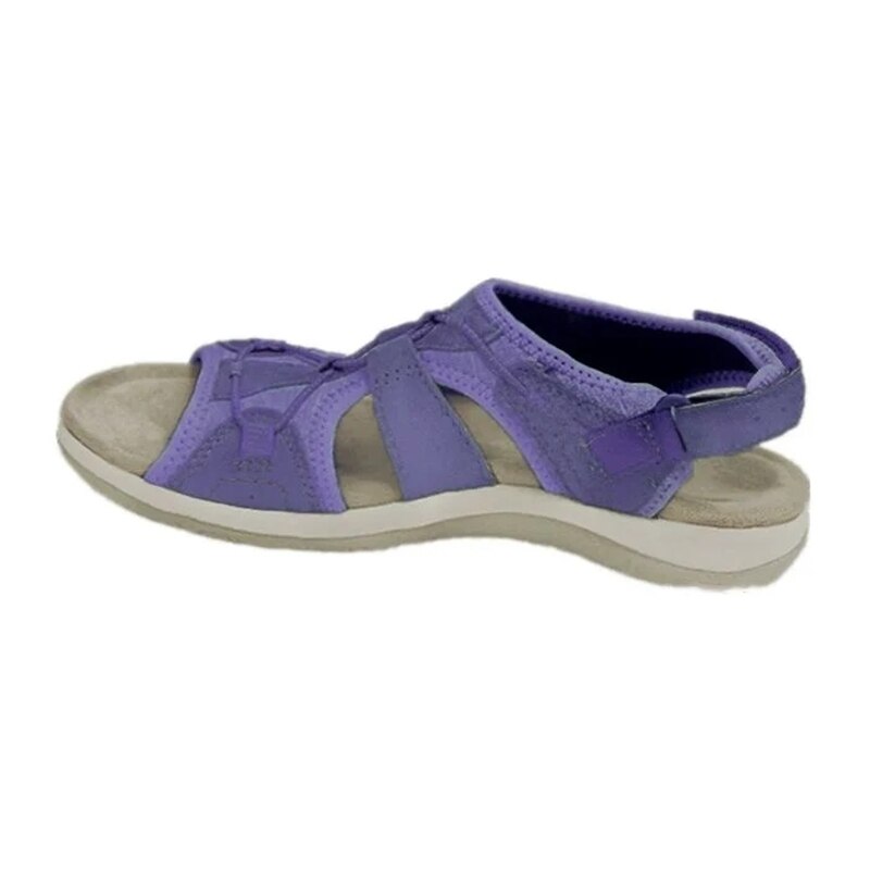 Marceline Woven Strap Cut Out Cushioned Sole Flat Sandals