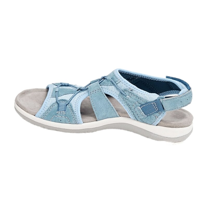 Marceline Woven Strap Cut Out Cushioned Sole Flat Sandals