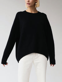 Octavia Oversized Wide Sleeve Drop Shoulder Crew Jumper