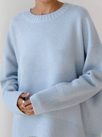 Octavia Oversized Wide Sleeve Drop Shoulder Crew Jumper