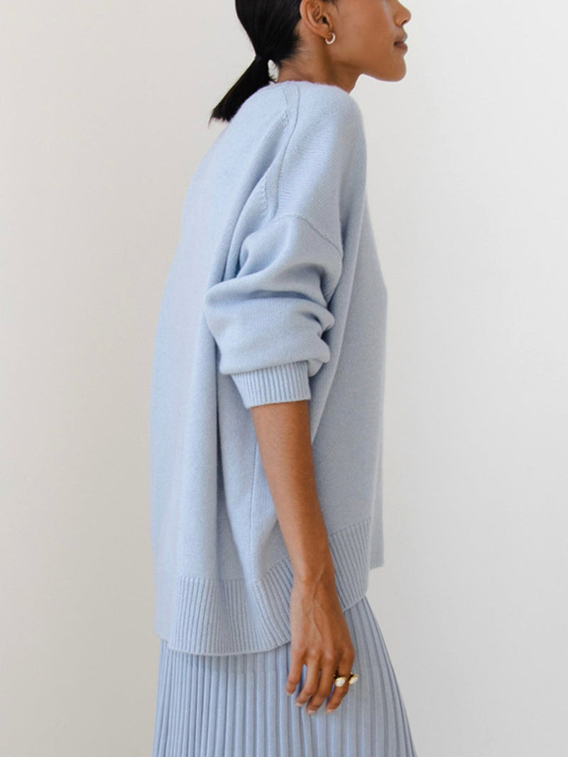 Octavia Oversized Wide Sleeve Drop Shoulder Crew Jumper
