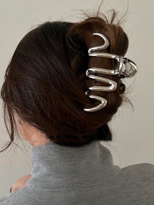 Mia Chunky Single Wave Weighted Metal Hair Claw