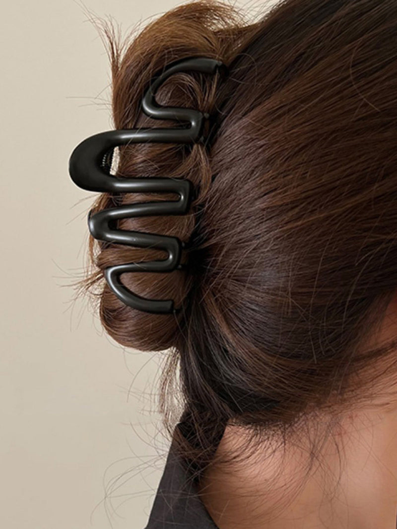 Mia Chunky Single Wave Weighted Metal Hair Claw