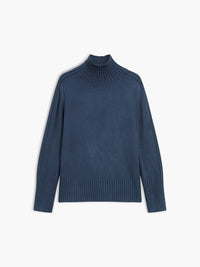 Delphi Deep Roll Neck Relaxed Drop Shoulder Knit Jumper