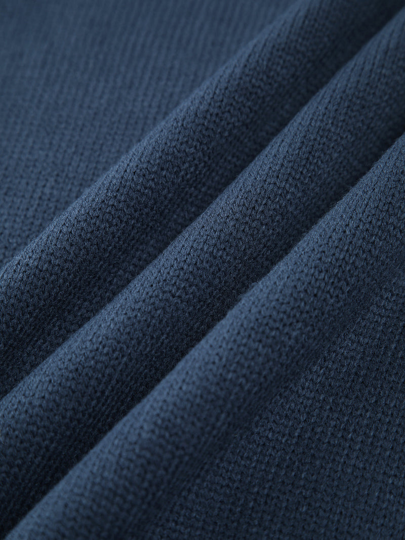 Delphi Deep Roll Neck Relaxed Drop Shoulder Knit Jumper