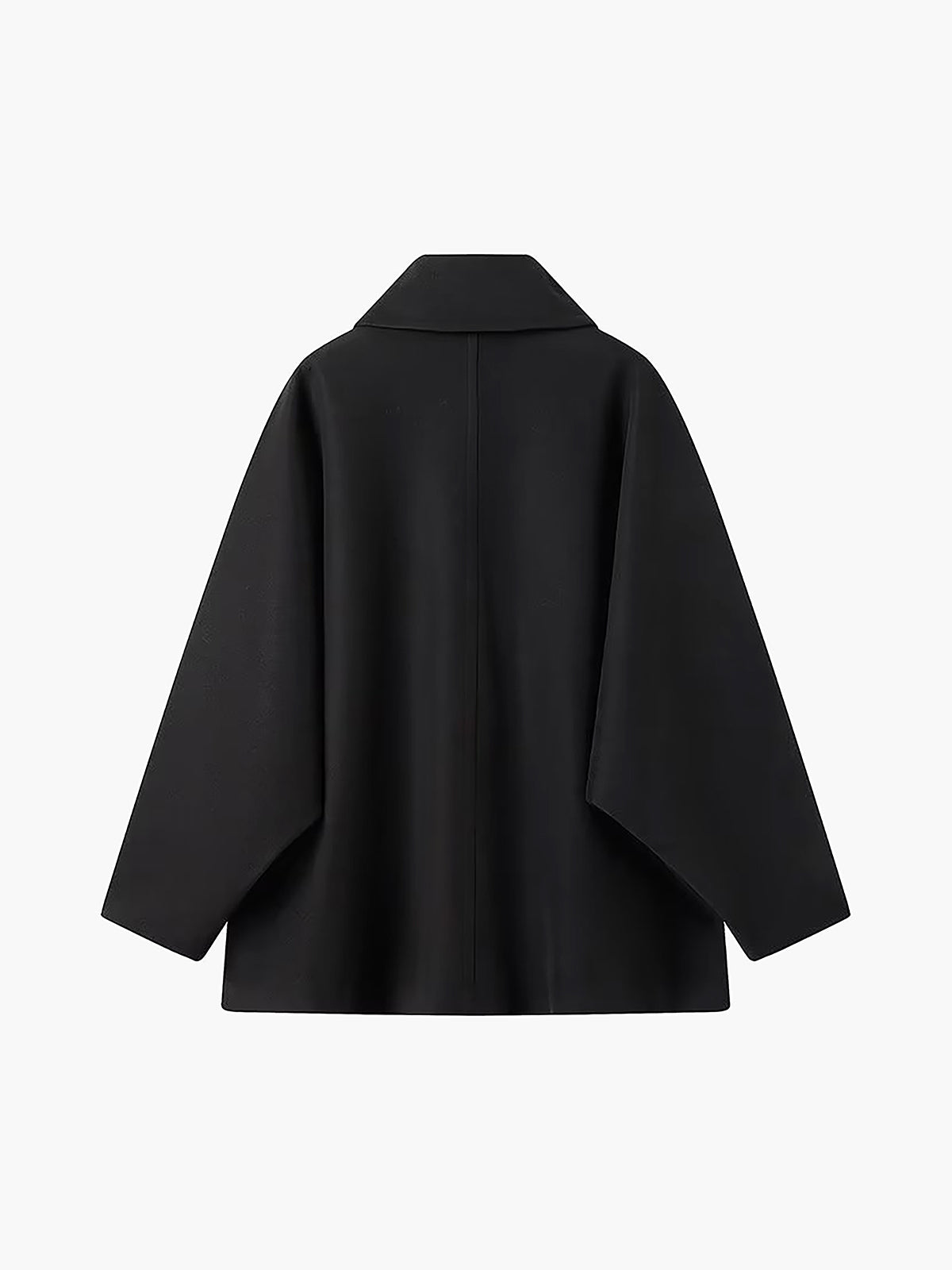 Fern Dolman Sleeve Oversized Cape Shoulder Short Coat