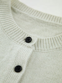 Perdita Button Front Sleeveless Cable Knit Vest Tank
