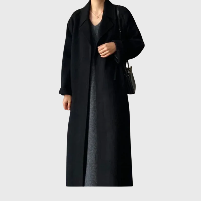 Beatrix Shawl Collar Self Tie Belted Long Duster Coat