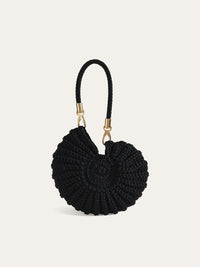 Lucy Ribbed Shell Shaped Twisted Cord Strap Mini Bag