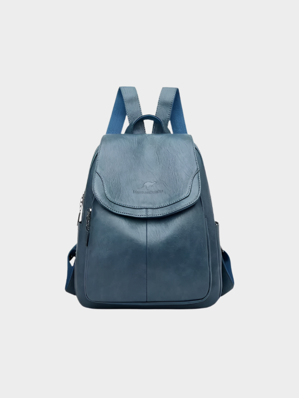 Matilda Flap Front Convertible Backpack Shoulder Bag - Light Blue