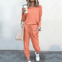 Jolie Brushed Sweatshirt and Tapered Drawcord Jogger Set