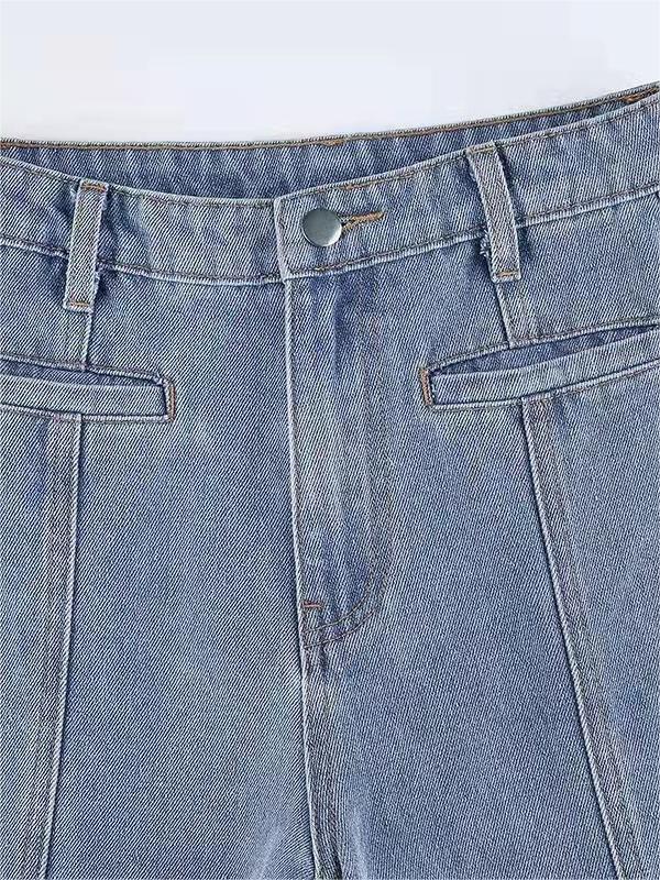 Marielle Star Patch Detail High Waist Flared Denim Jeans
