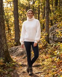 Hermione Brushed Halo Oversized Roll Neck Slouch Knit Jumper