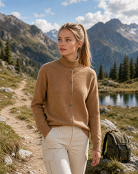 Coralie Plain Round Neck Button Front Everyday Knit Cardigan