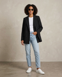 Jade Everyday Relaxed Double Breasted Boyfriend Blazer