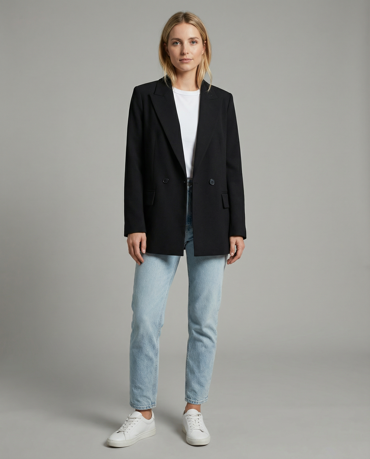 Jade Everyday Relaxed Double Breasted Boyfriend Blazer