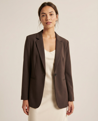 Xiomara Single Button Tailored Slim Waist Suit Blazer