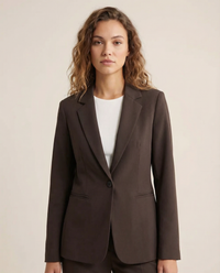 Xiomara Single Button Tailored Slim Waist Suit Blazer