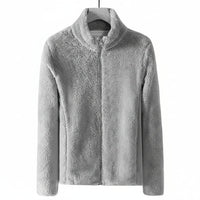 Annabel Soft Teddy Fleece Full Zip Stand Collar Jacket