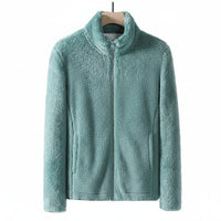 Annabel Soft Teddy Fleece Full Zip Stand Collar Jacket