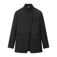 Eden Windowpane Check Single Breasted Longline Blazer