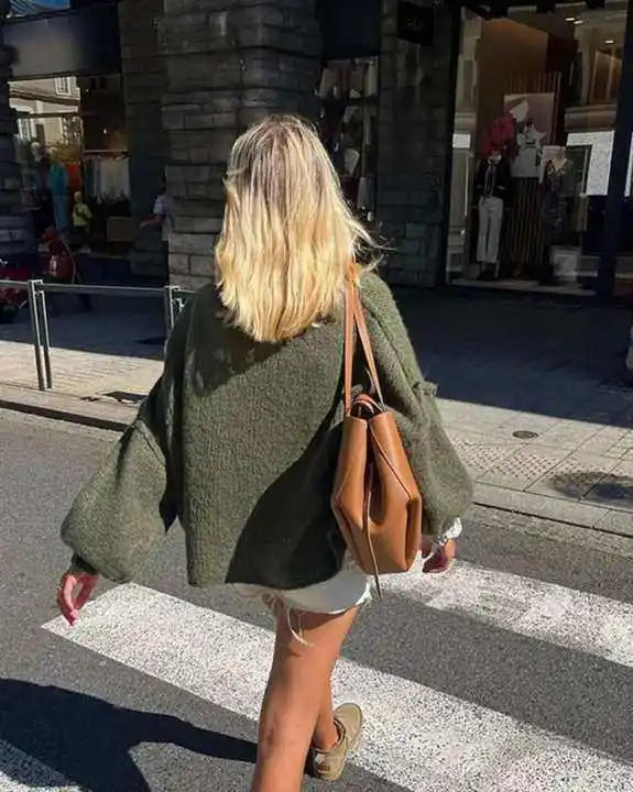 Lorelei Two Tone Panel Block Oversized Slouch Knit Jumper