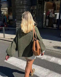 Lorelei Two Tone Panel Block Oversized Slouch Knit Jumper