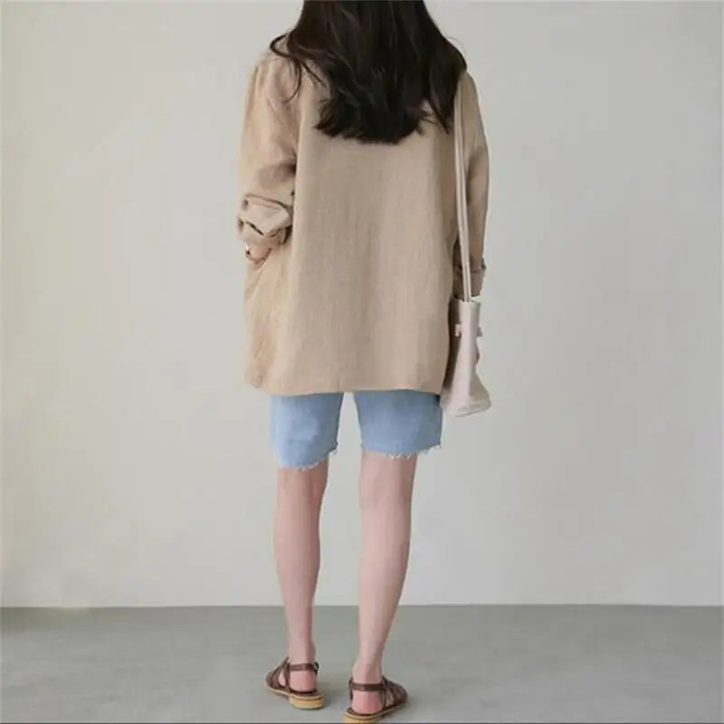 Yasmin Patch Pocket Relaxed Open Front Summer Blazer