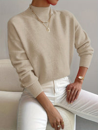 Flora Plain Fine Gauge Relaxed Crew Neck Knit Jumper