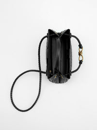Poppy Woven Top Handle Knot Detail Structured Tote
