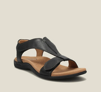 Yolande T Bar Elastic Slingback Cushioned Comfort Flat Sandals