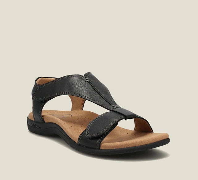 Yolande T Bar Elastic Slingback Cushioned Comfort Flat Sandals