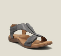Yolande T Bar Elastic Slingback Cushioned Comfort Flat Sandals