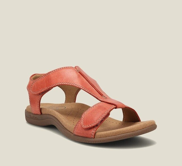 Yolande T Bar Elastic Slingback Cushioned Comfort Flat Sandals
