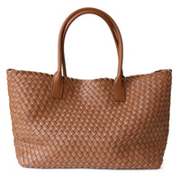 Nadia Woven Structured Twin Handle Everyday Tote Bag