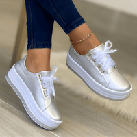 Lucile Lace Up Chunky Platform Sole Everyday Court Trainers