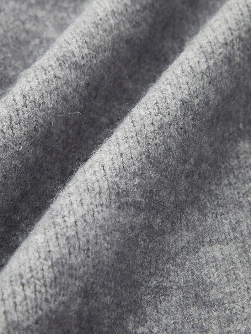 Delphia Funnel Neck Zip Through Oversized Knit Jacket