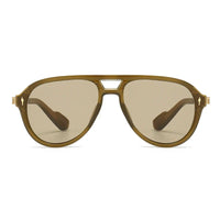 Chloe Flat Top Gradient Lens Pilot Sunglasses