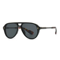 Chloe Flat Top Gradient Lens Pilot Sunglasses