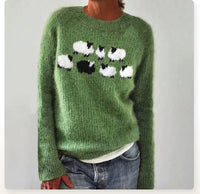 Clemence Multi Stripe Fine Knit Relaxed Crew Neck Jumper